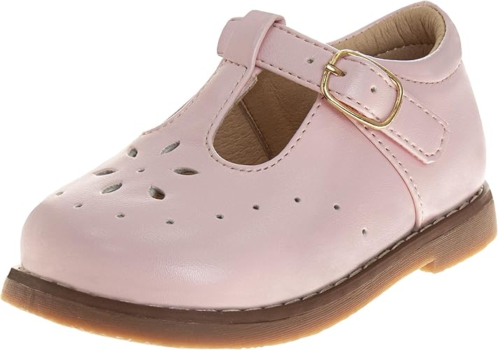 Josmo Baby Girls Maryjane Flats Slipon - Newborn Infant Formal Dress Shoes School Mary Janes (Size 3-8 Infant-Toddlers)