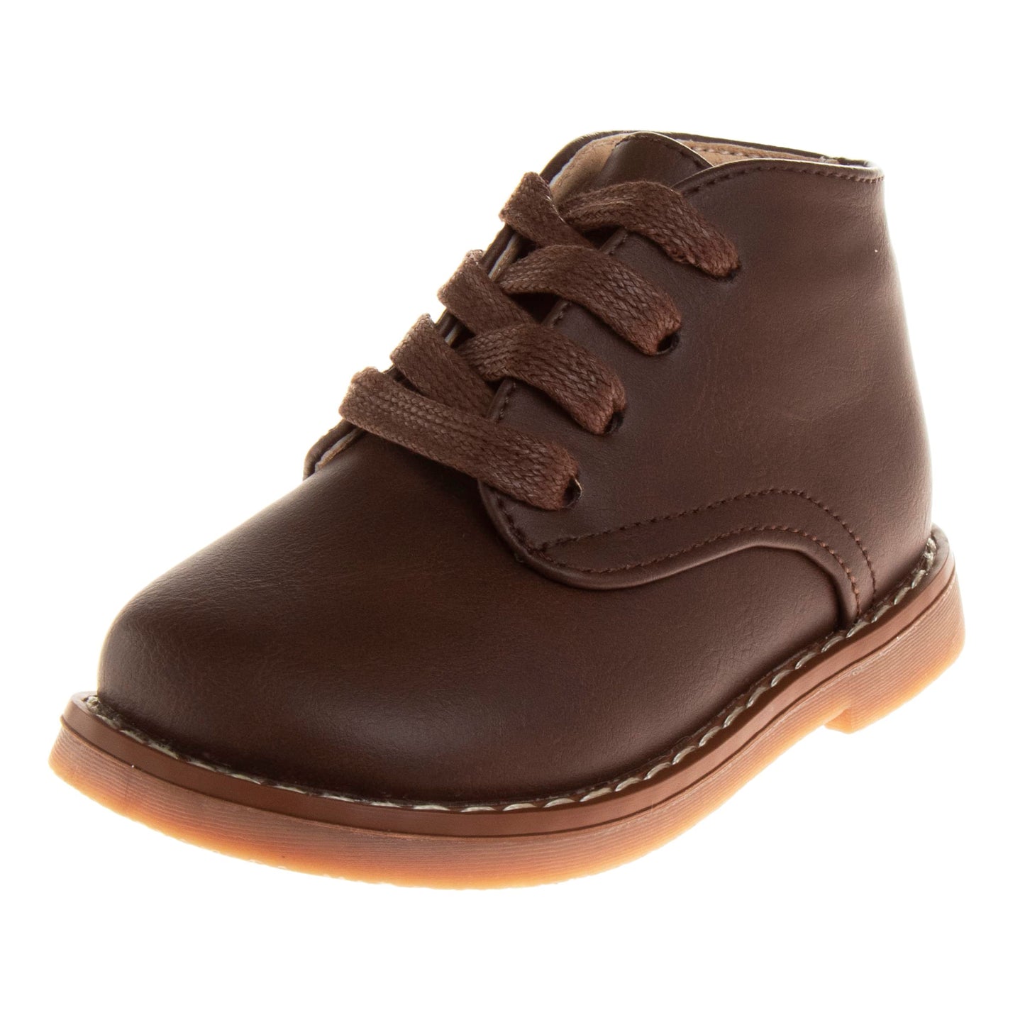 Josmo Baby - Zapatos unisex para caminar para niños y niñas, botas de vestir sintéticas ligeras, suela antideslizante, caña alta, color negro (talla 2 para bebés)