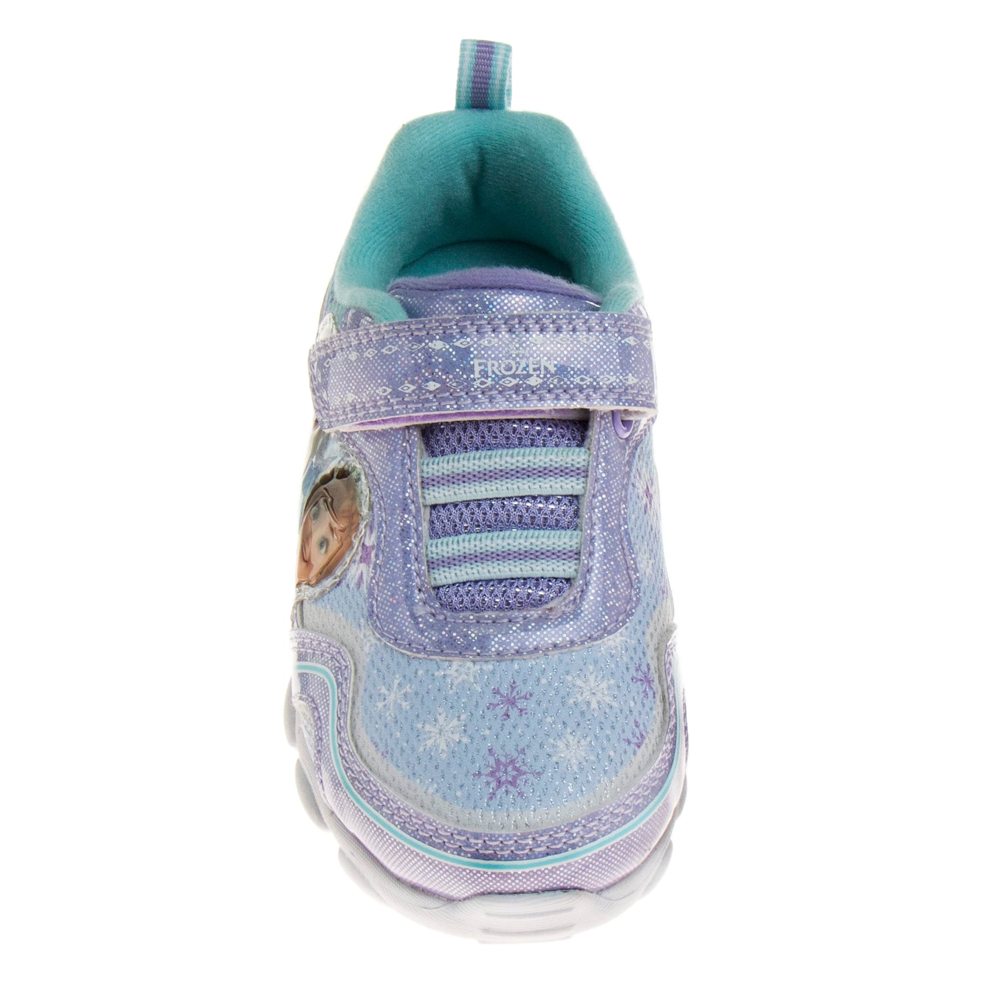 Zapatillas de deporte Frozen de Disney para niñas: zapatillas para correr sin cordones con luces (niña pequeña)