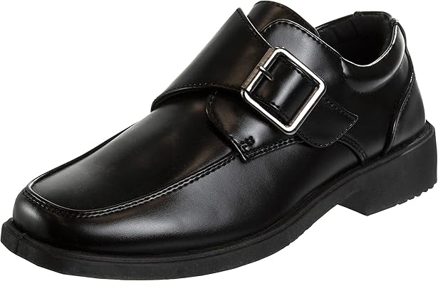 Josmo Boys Dress Shoes - Classic Laceup Oxford Casual Dress Formal Shoes - Black (Toddler/Little Kid 7-13/Big Kid 1-6)