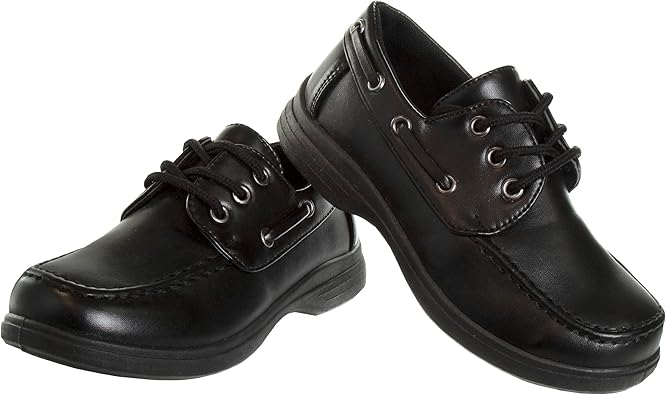 French Toast Boys Shoes - Kids Oxford School Uniform Loafer Church Dress Shoes Slip-On Faux-Leather (Toddler-Big Kid)