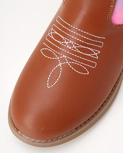 Botas vaqueras para niñas de Laura Ashley: botas vaqueras con purpurina occidental (niña pequeña)