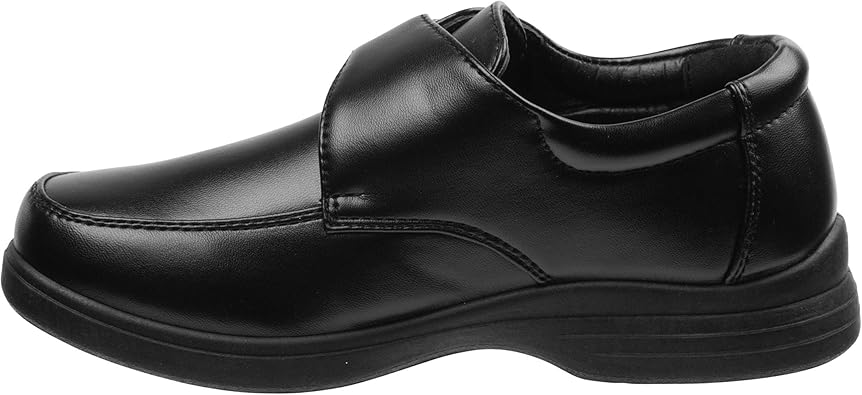 Zapatos de vestir para niños Josmo - Zapatos Derby de uniforme escolar Mocasines (para niños pequeños/niños), talla 5 para niños pequeños, hebilla negra