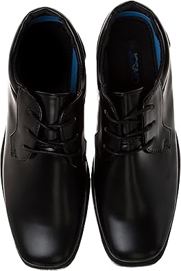 Josmo Boys Dress Shoes - Classic Laceup Oxford Casual Dress Formal Shoes - Black (Toddler/Little Kid 7-13/Big Kid 1-6)