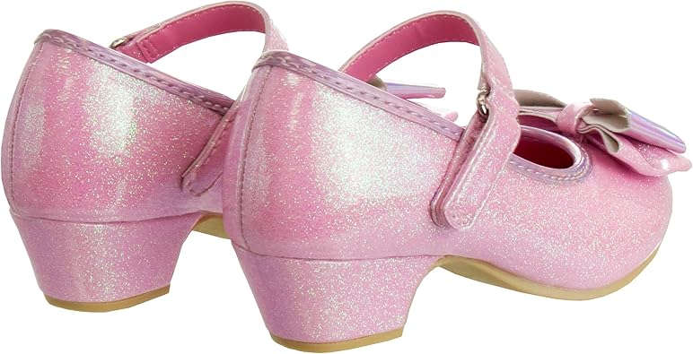 Zapatos de Minnie Mouse - Zapatos Mary Jane planos con tiras y lazo para niñas - Zapatos sin cordones para disfrazarse, fiestas escolares, bebés y niños pequeños