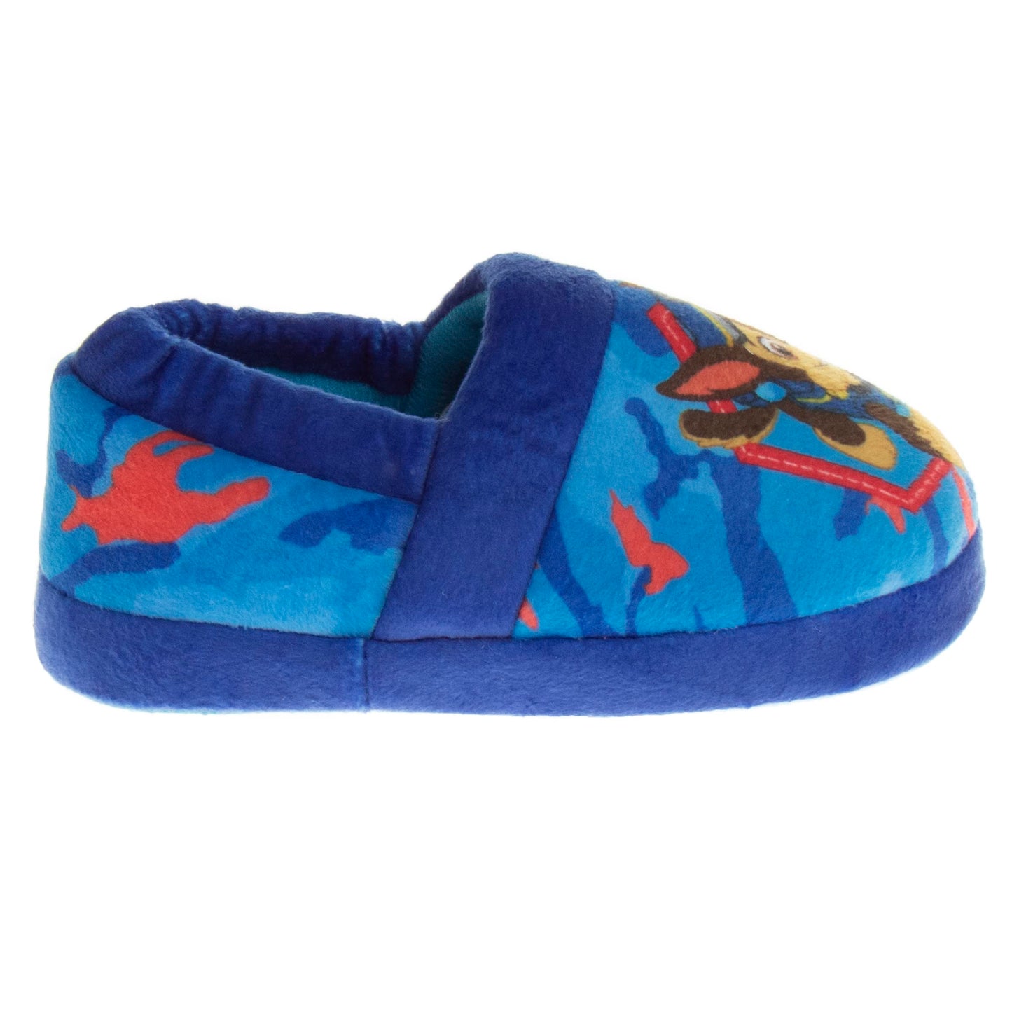 Nickelodeon Paw Patrol slippers - Boys Chase and Marshall House Shoes - Plush Lightweight Warm indoor Comfort Soft Aline House Slippers - Blue 3D Ears (Toddler - Little Kid)