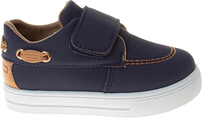 French Toast Boy Sneakers Laceless - Toddlers Athletic Casual Kids Canvas Shoes (Size 5-10 Toddler)