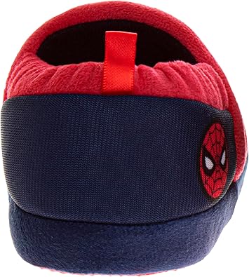 Pantuflas de Spider-Man de Marvel para niños - Zapatillas de casa de Spidey para interiores cómodas y afelpadas (para niños pequeños)