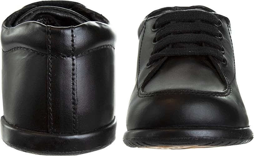 Josmo Smart Step Baby Walking Shoes – Boys Girls Unisex Walking Shoes First Step Walker - Leather Dress Boots Non-Slip Bottom High top (Black/White/Brown) (Infant-Toddler) (Size 3-8)