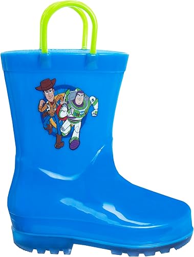 Botas de lluvia impermeables con asa fácil de tirar de Toy Story (para niños pequeños)