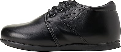 Zapatos de vestir para bebés Josmo para niños: zapatos Derby informales de cuero sintético para caminar (para bebés y niños pequeños), talla 3 para bebés, color negro