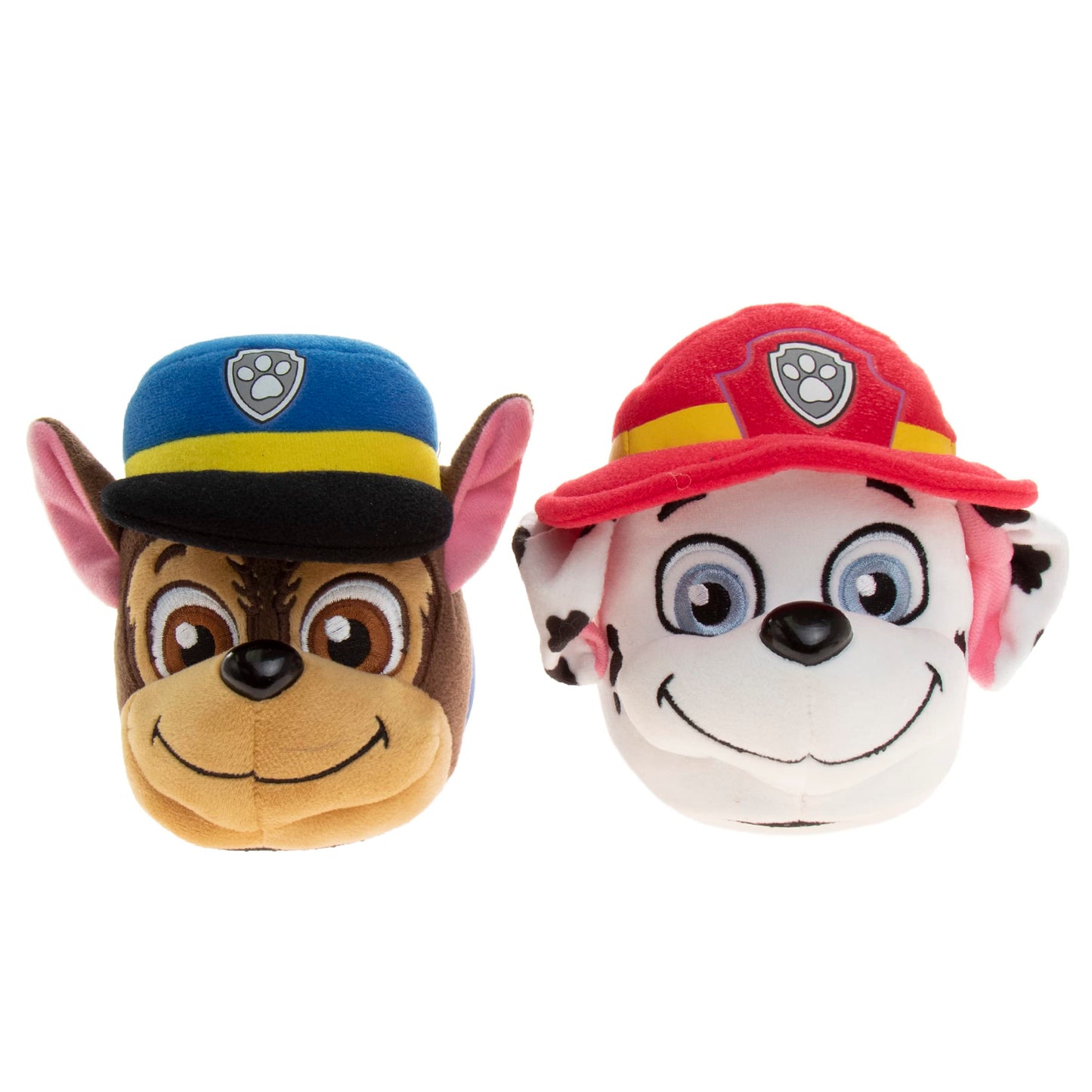 Pantuflas de Paw Patrol de Nickelodeon - Zapatillas de casa para niños Chase y Marshall - Pantuflas de casa suaves, cálidas y afelpadas para interiores - Orejas 3D azules (para niños pequeños)