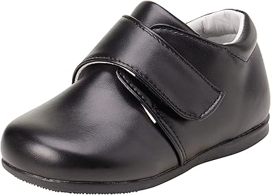 Zapato de vestir para caminar para niño Josmo (bebé, niño pequeño), talla 3 para bebé, hebilla negra