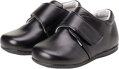 Zapato de vestir para caminar para niño Josmo (bebé, niño pequeño), talla 3 para bebé, hebilla negra