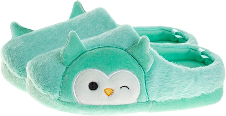 Sandalias tipo pantuflas Squishmallows con punta cerrada, ligeras y cálidas, suaves y cálidas, para niños y adultos (niños pequeños, niños grandes y adultos)