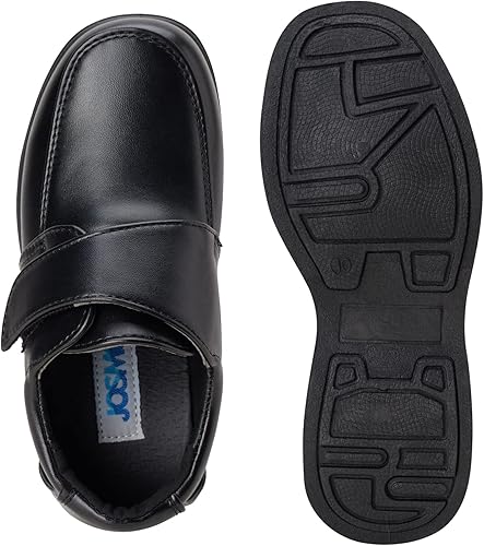 Zapatos de vestir para niños Josmo - Zapatos Derby de uniforme escolar Mocasines (para niños pequeños/niños), talla 5 para niños pequeños, hebilla negra