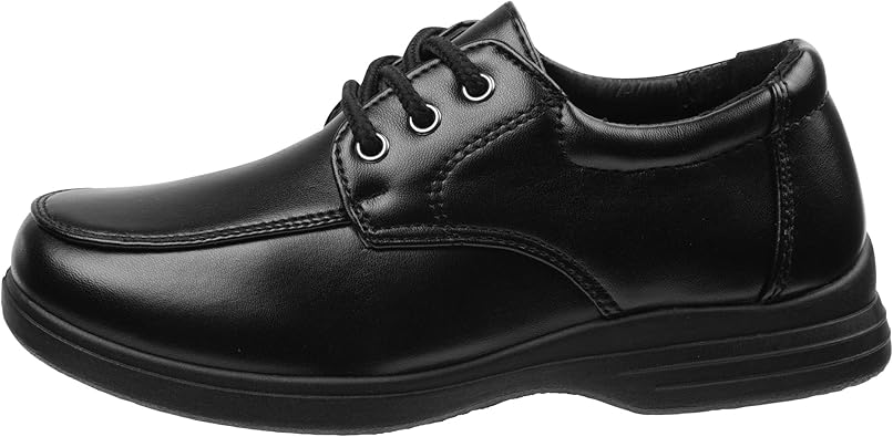 Zapatos de vestir para niños Josmo - Zapatos Derby de uniforme escolar Mocasines (para niños pequeños/niños), talla 5 para niños pequeños, hebilla negra