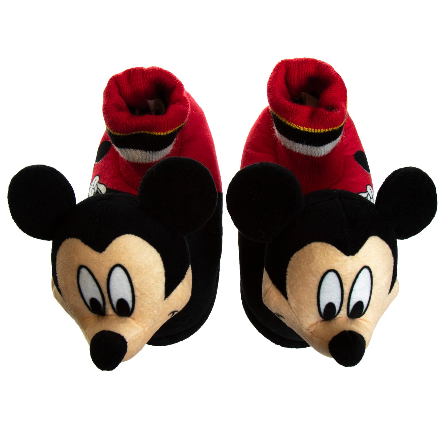 Disney Mickey Mouse Boys Slippers - Plush Lightweight Warm Comfort Soft Aline House Kids Shoes Slippers, (Toddler - Little Kid)