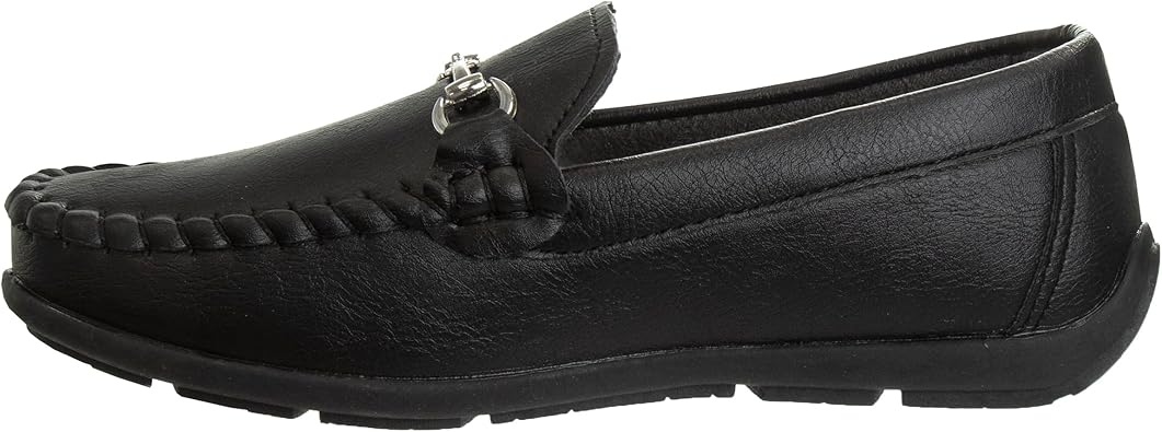 Josmo Boys Moccasin Driving Loafers - Casual Dress Penny Slip On Boat Shoes (Toddlers - Little Kids - Big Kids)