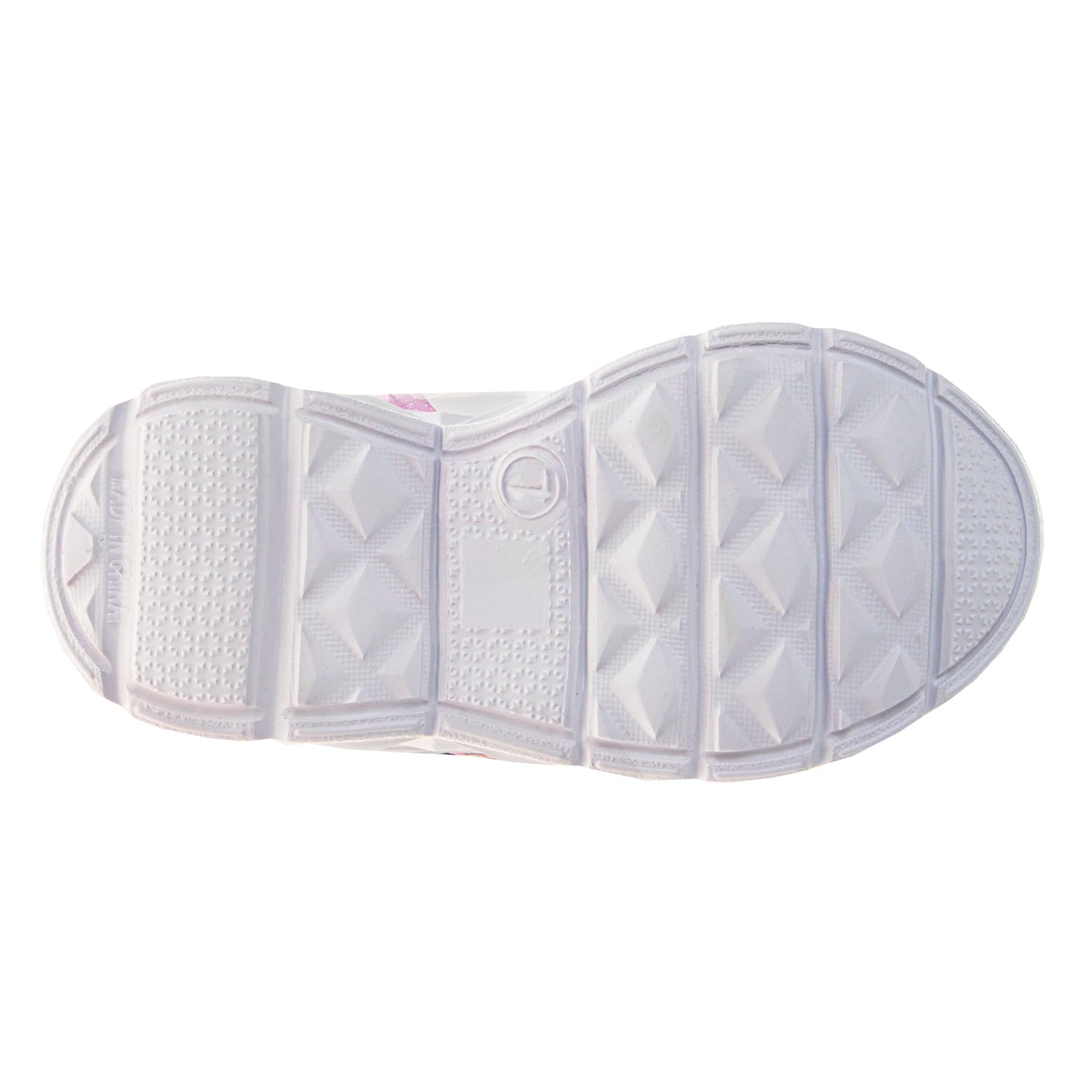 Zapatillas de casa de muñecas con luz LED y cierre fácil de correa de Gabby - Zapatos de gatito ligeros con luz y cierre sin cordones de Gabby - Rosa y blanco (para niños pequeños)