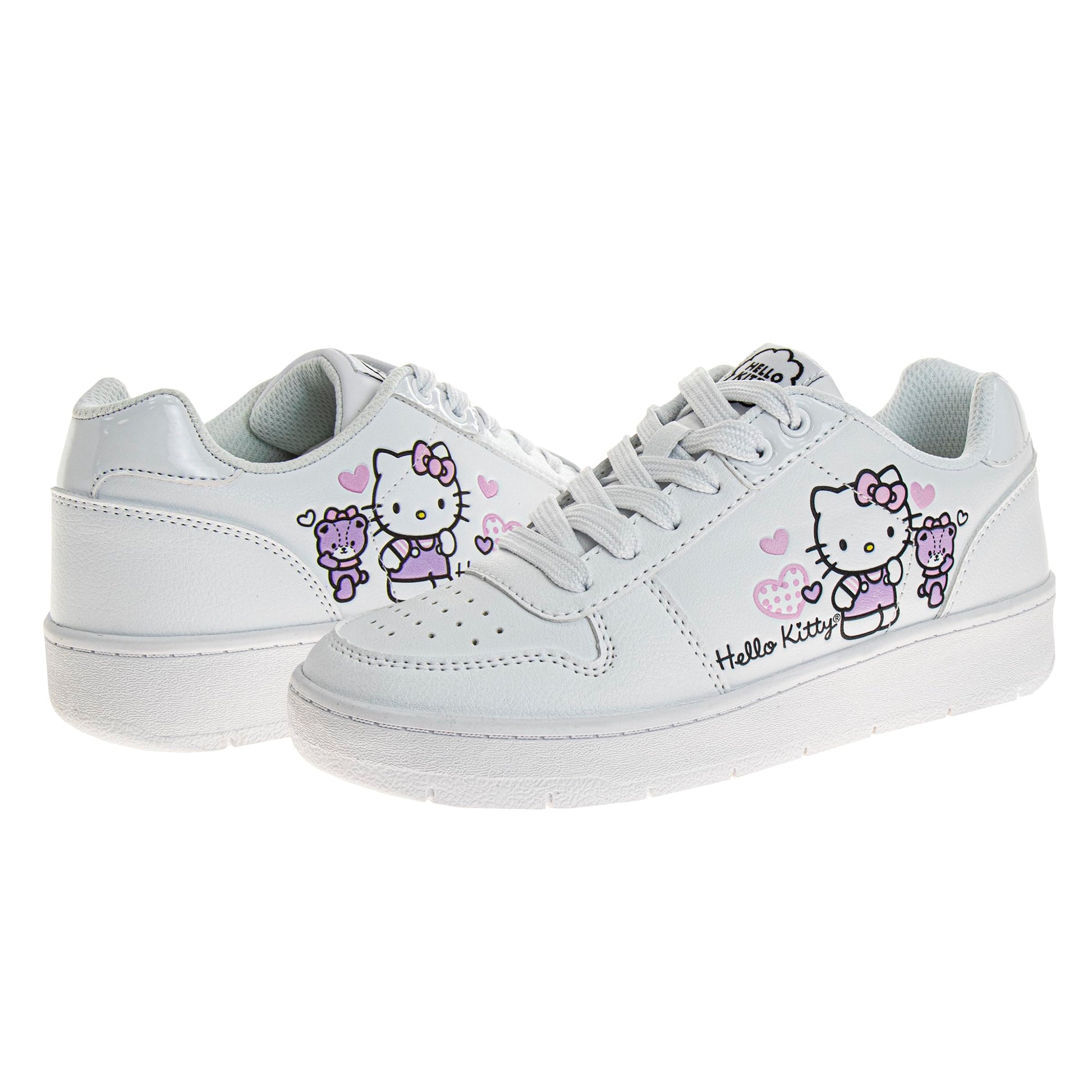 Hello Kitty Sneakers for Women - Adult Lightweight Athletic Breathable Running Tennis Shoes - White (Womens - Adults)