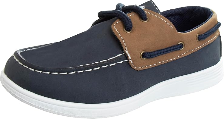 Josmo Boys Boat Shoes – Toddler Casual Dress Boat Shoe Loafer Comfort Moccasins (Toddler- Big Kid)