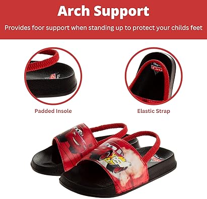 Cars Lightning McQueen Slides Beach Backstrap Slip-on Sandal (Toddler - Little Kid)