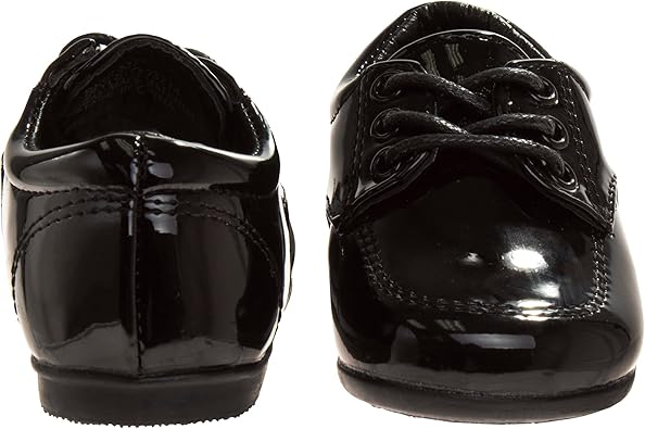 Zapatos de vestir para bebés Josmo para niños: zapatos Derby informales de cuero sintético para caminar (para bebés y niños pequeños), talla 3 para bebés, color negro