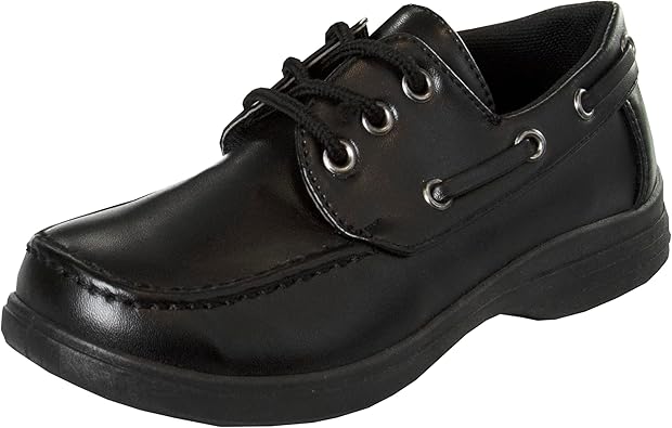 French Toast Boys Shoes - Kids Oxford School Uniform Loafer Church Dress Shoes Slip-On Faux-Leather (Toddler-Big Kid)