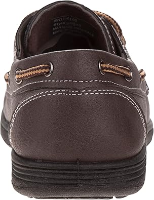 Zapatos para niños Josmo: mocasines náuticos informales (para niños pequeños/niños grandes), talla 5 para niños pequeños, hebilla cuadrada negra