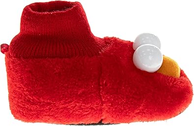 Pantuflas de Barrio Sésamo Groover BigBird CookieMonster Telly Zoe Oscar Elmo - Zapatillas de estar por casa cálidas y afelpadas para niñas y niños (tallas: bebés y niños pequeños)