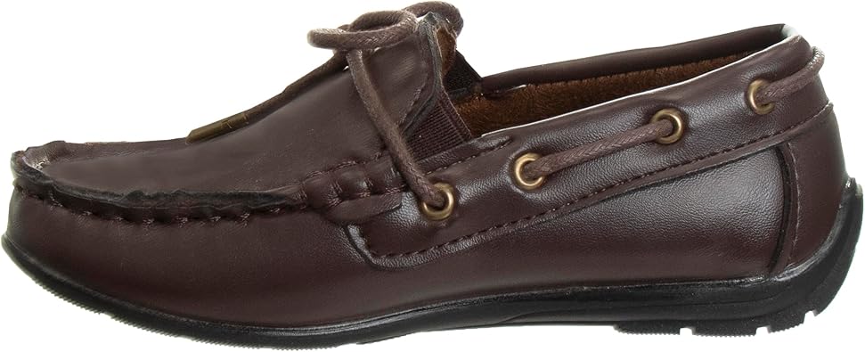 Josmo Boys Moccasin Driving Loafers - Casual Dress Penny Slip On Boat Shoes (Toddlers - Little Kids - Big Kids)