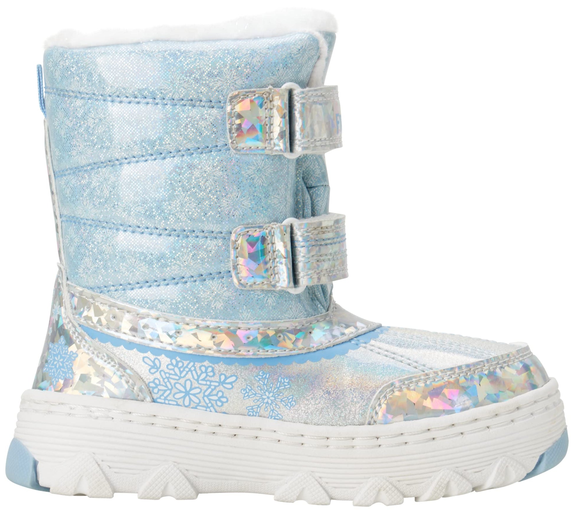 Disney Girls’ Frozen Boots – Elsa and Anna Fur Trim Snow Boots (Toddler/Little Kid)