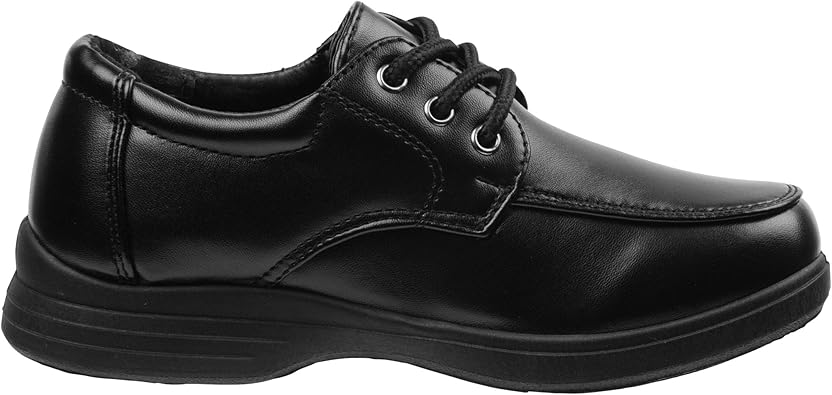 Zapatos de vestir para niños Josmo - Zapatos Derby de uniforme escolar Mocasines (para niños pequeños/niños), talla 5 para niños pequeños, hebilla negra