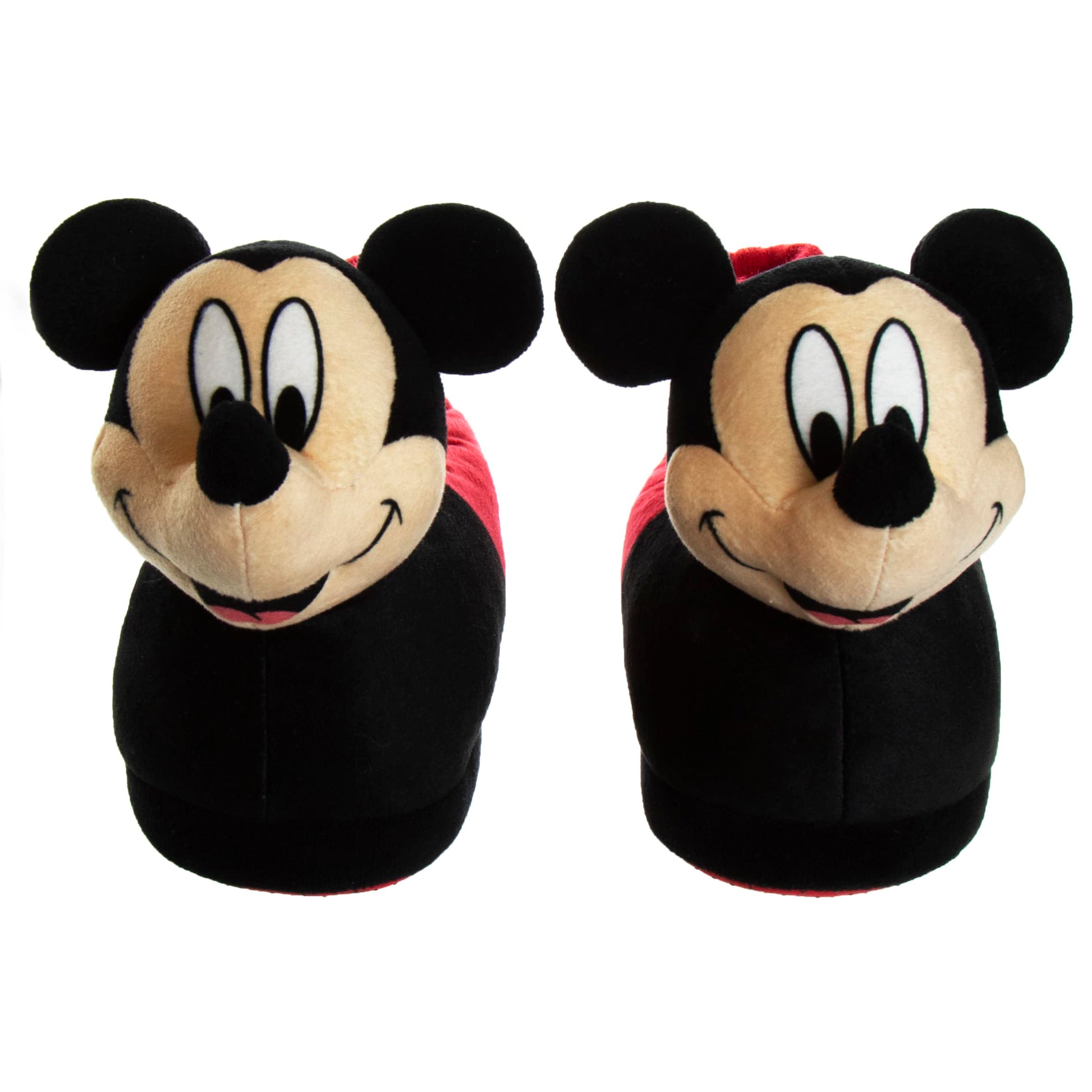 Disney Mickey Mouse Boys Slippers - Plush Lightweight Warm Comfort Soft Aline House Kids Shoes Slippers, (Toddler - Little Kid)