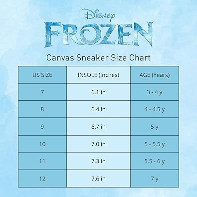 Disney Elsa Frozen Shoes for Girls Toddler Kids Character Loafer Low top Slip-on Casual Tennis Canvas Sneakers (Toddler - Little Kid)