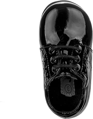 Josmo Baby Boys’ Dress Shoes – Casual Leatherette Derby Walking Shoes (Infant/Toddler)