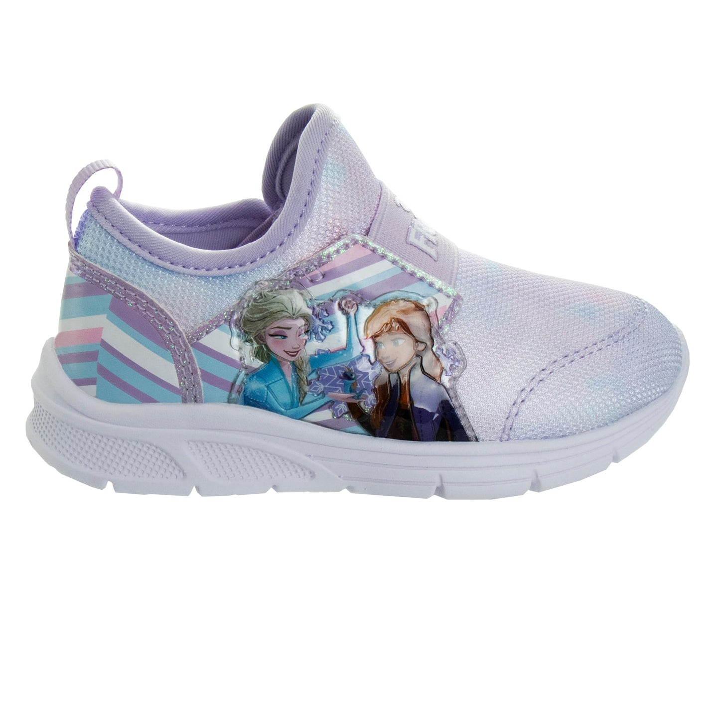 Zapatillas de deporte Frozen de Disney para niñas: zapatillas para correr sin cordones con luces (niña pequeña)