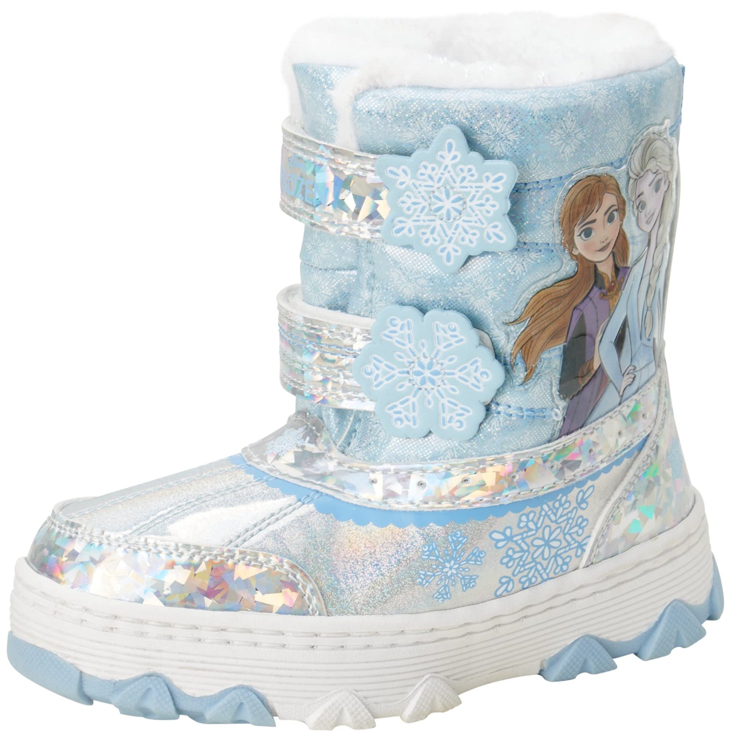 Disney Girls’ Frozen Boots – Elsa and Anna Fur Trim Snow Boots (Toddler/Little Kid)