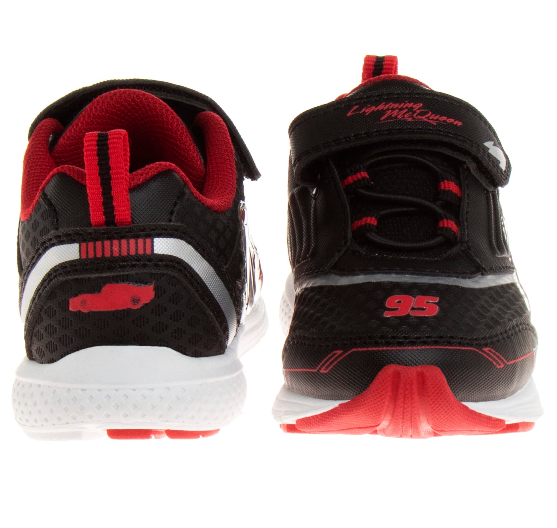 Zapatillas deportivas con luces LED de Disney Pixar Cars: zapatillas ligeras y transpirables de Lightning McQueen para niños (talla para niños pequeños)