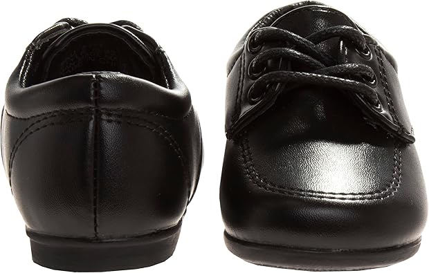 Zapatos de vestir para bebés Josmo para niños: zapatos Derby informales de cuero sintético para caminar (para bebés y niños pequeños), talla 3 para bebés, color negro