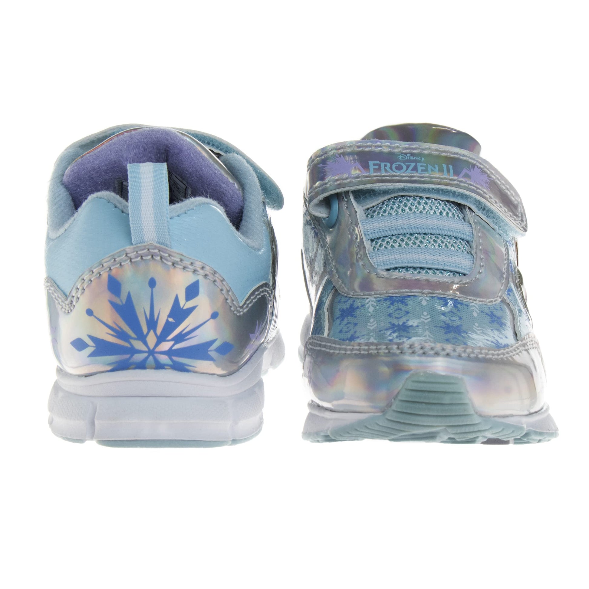 Zapatillas de deporte Frozen de Disney para niñas: zapatillas para correr sin cordones con luces (niña pequeña)