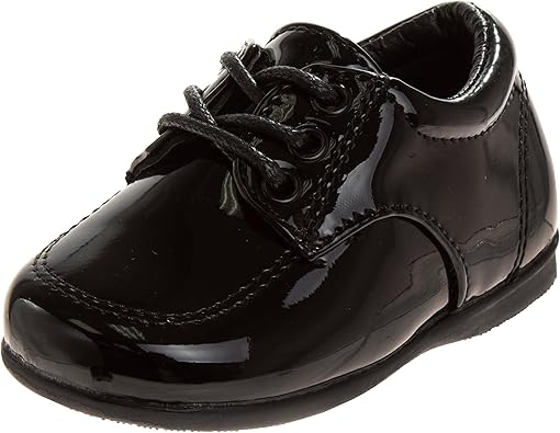 Josmo Baby Boys’ Dress Shoes – Casual Leatherette Derby Walking Shoes (Infant/Toddler)