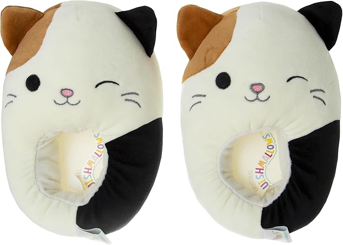 Pantuflas Squishmallows Fifi the Fox: pantuflas de felpa ligeras, cálidas, cómodas y suaves para hombre y mujer. Fifi the Fox (niño pequeño, niño grande y adulto)