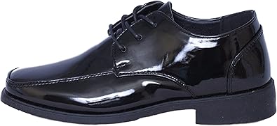 Josmo Boys Dress Shoes - Classic Laceup Oxford Casual Dress Formal Shoes - Black (Toddler/Little Kid 7-13/Big Kid 1-6)