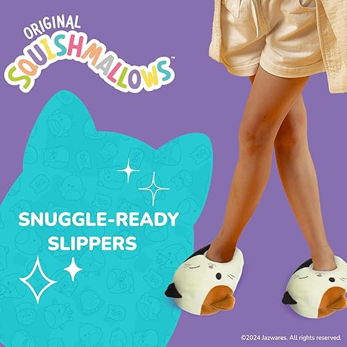 Squishmallows Fifi the Fox Slippers - Plush Lightweight Warm Comfort Soft Aline Slipper House Shoes for Men and Women - Fifi the Fox (Little Kid - Big Kid - Adult)