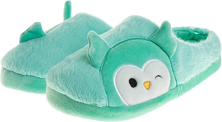 Sandalias tipo pantuflas Squishmallows con punta cerrada, ligeras y cálidas, suaves y cálidas, para niños y adultos (niños pequeños, niños grandes y adultos)