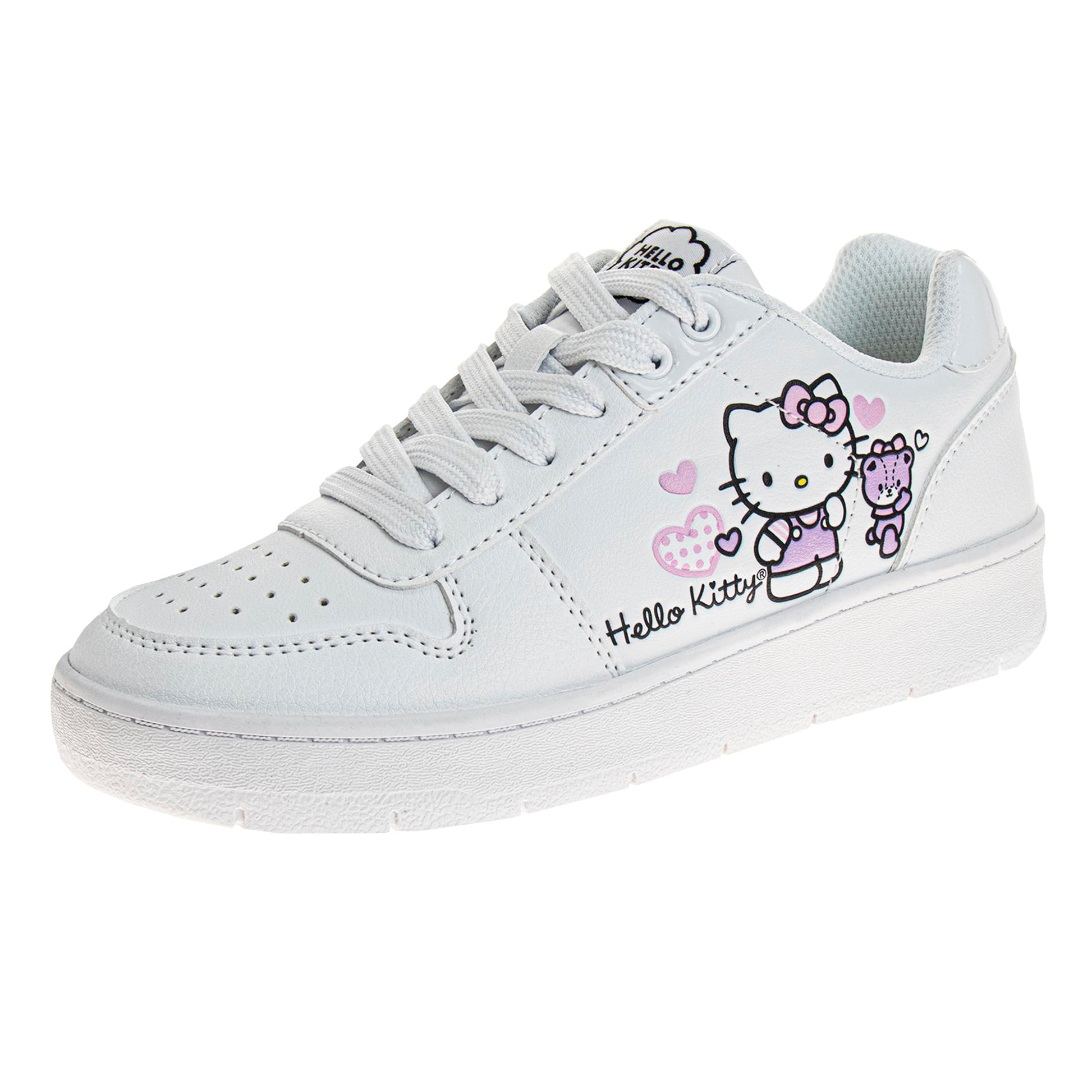 Hello Kitty Sneakers for Women - Adult Lightweight Athletic Breathable Running Tennis Shoes - White (Womens - Adults)