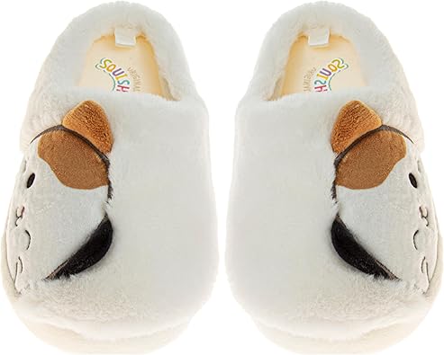 Sandalias tipo pantuflas Squishmallows con punta cerrada, ligeras y cálidas, suaves y cálidas, para niños y adultos (niños pequeños, niños grandes y adultos)