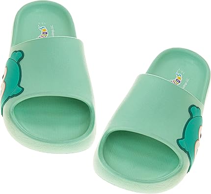 Sandalias de punta abierta con personajes de Squishmallows para niños y niñas, zapatos de verano para playa, piscina y agua (Winston Owl) (tallas para niños pequeños y grandes)